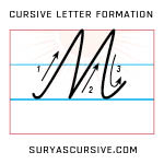 cursive capital m