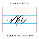 cursive lowercase n
