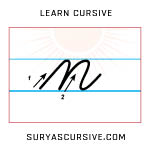 Lowercase N In Cursive