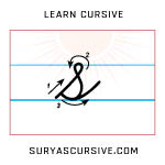 Lowercase s deals in cursive