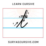 cursive lowercase t