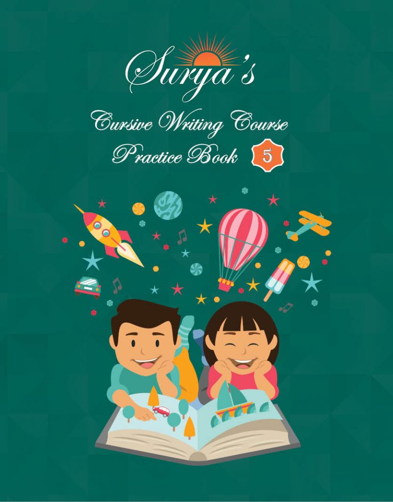 Surya's Cursive Writing Course Practice Book 5 (ISBN 9788194151463