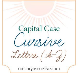 Capital Case Cursive Letters (A to Z)