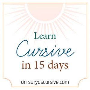 Free 15-day Cursive Writing Course