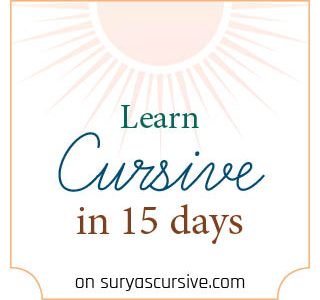 Free 15-day Cursive Writing Course