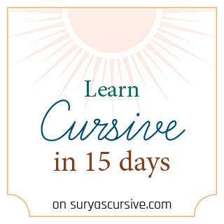 Free 15-day Cursive Writing Course