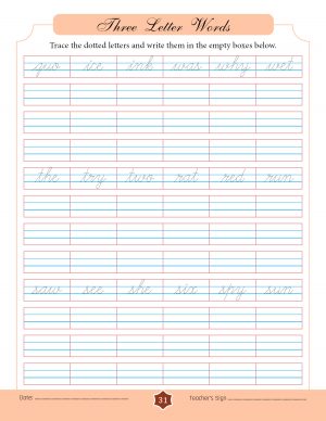 Surya's Cursive Handwriting Workbook - SuryasCursive.com