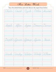 Surya's Cursive Handwriting Workbook - SuryasCursive.com